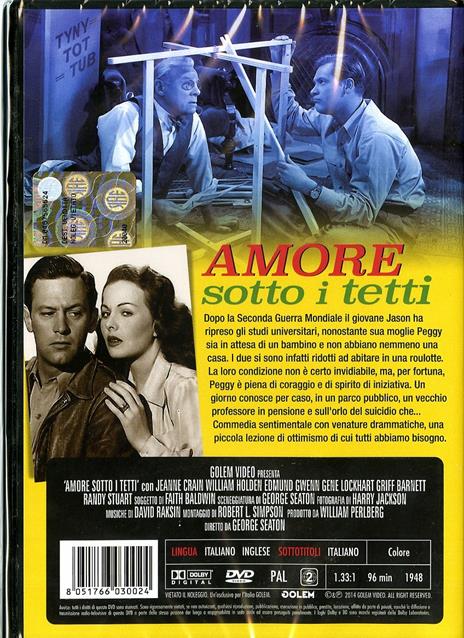 Amore sotto i tetti di George Seaton - DVD - 2