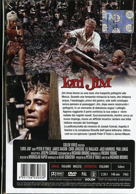 Lord Jim di Richard Brooks - DVD - 2