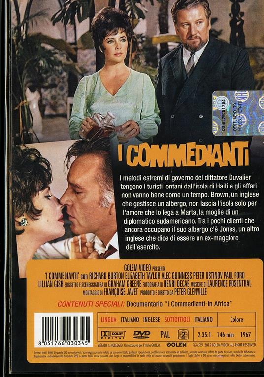 I commedianti di Peter Glenville - DVD - 2