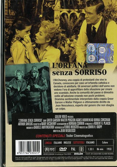 L' orfana senza sorriso di Jean Negulesco - DVD - 2