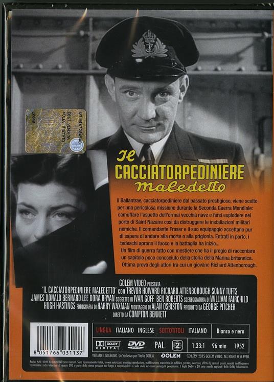 Il cacciatorpediniere maledetto di Compton Bennett - DVD - 2