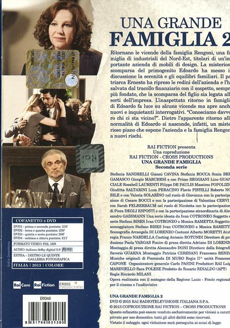 Una grande famiglia. Stagione 2 (4 DVD) di Ivan Cotroneo - DVD - 2