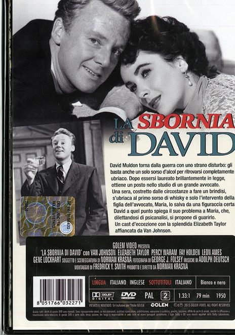 La sbornia di David di Norman Krasna - DVD - 2