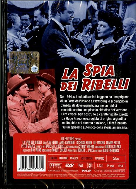 La spia dei ribelli di Hugo Fregonese - DVD - 2