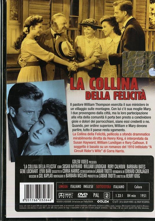 La collina della felicità di Henry King - DVD - 2