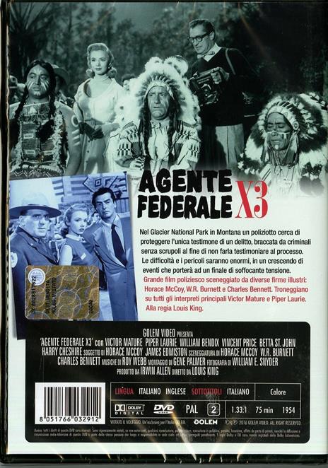 Agente federale X 3 di Louis King - DVD - 2