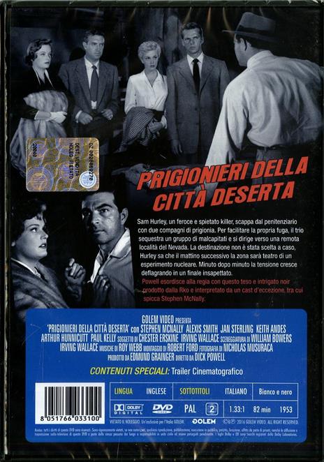 Prigionieri della città deserta di Dick Powell - DVD - 2