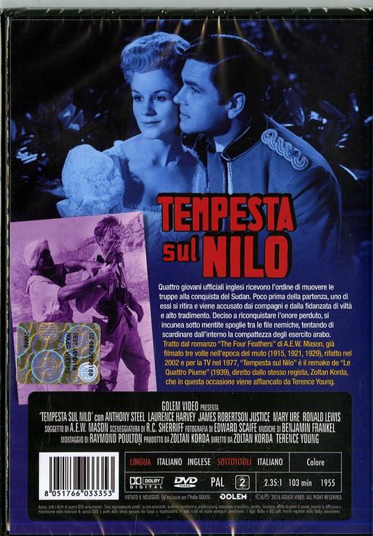 Tempesta sul Nilo di Terence Young,Zoltan Korda - DVD - 2
