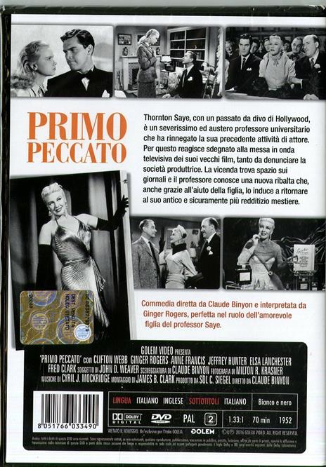 Primo peccato di Claude Binyon - DVD - 2