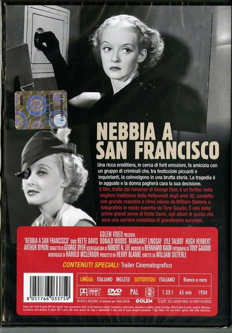 Nebbia a San Francisco (DVD) di William Dieterle - DVD - 2