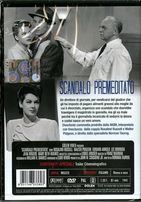 Scandalo premeditato di Norman Taurog - DVD - 2