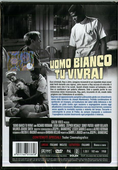 Uomo bianco tu vivrai! di Joseph Leo Mankiewicz - DVD - 2