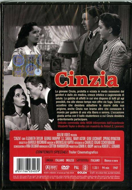Cinzia di Robert Zigler Leonard - DVD - 2