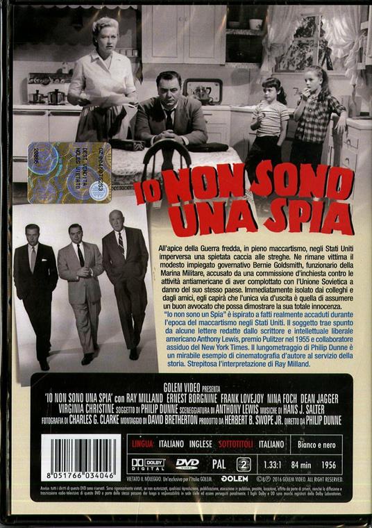 Io non sono una spia di Philip Dunne - DVD - 2