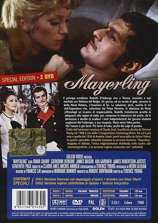 Mayerling (2 DVD)<span>.</span> Special Edition di Terence Young - DVD - 2