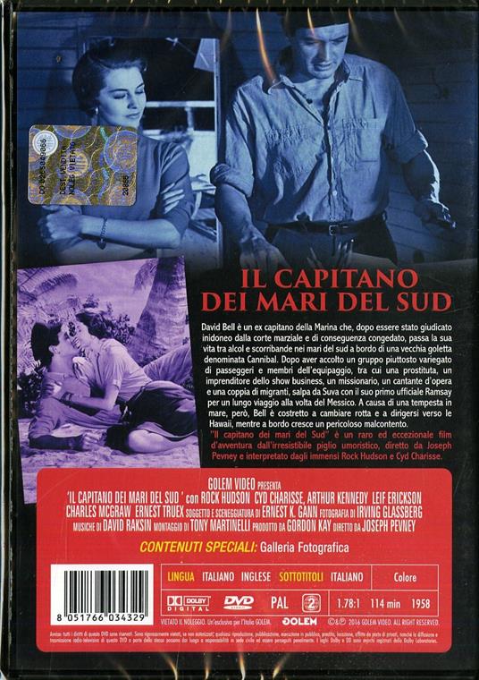 Il capitano dei Mari del Sud di Joseph Pevney - DVD - 2