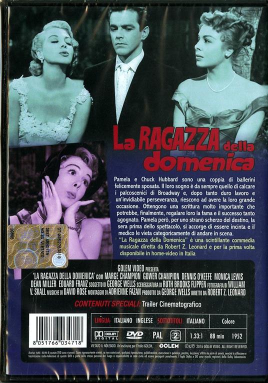 La ragazza della domenica di Robert Zigler Leonard - DVD - 2