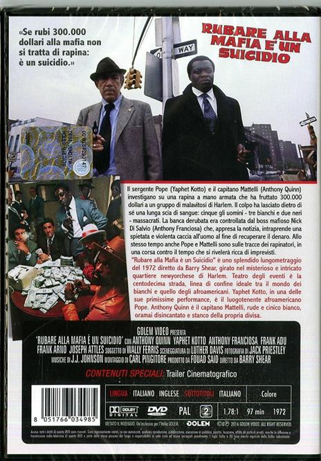 Rubare alla Mafia è un suicidio di Barry Shear - DVD - 2