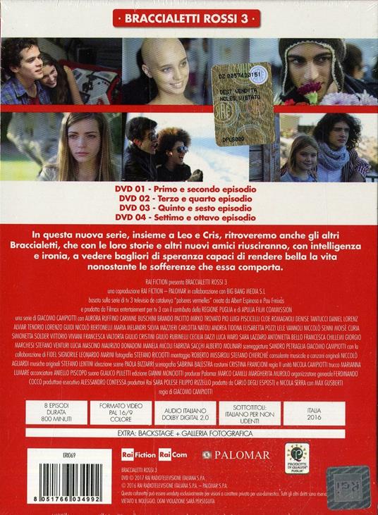 Braccialetti rossi 3 (serie tv Rai) (4 DVD) di Giacomo Campiotti - DVD - 2