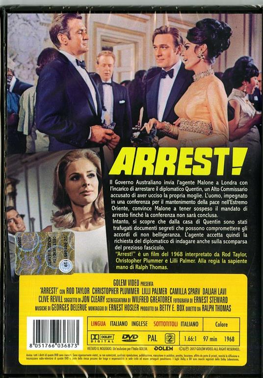 Arrest! (DVD) di Ralph Thomas - DVD - 2