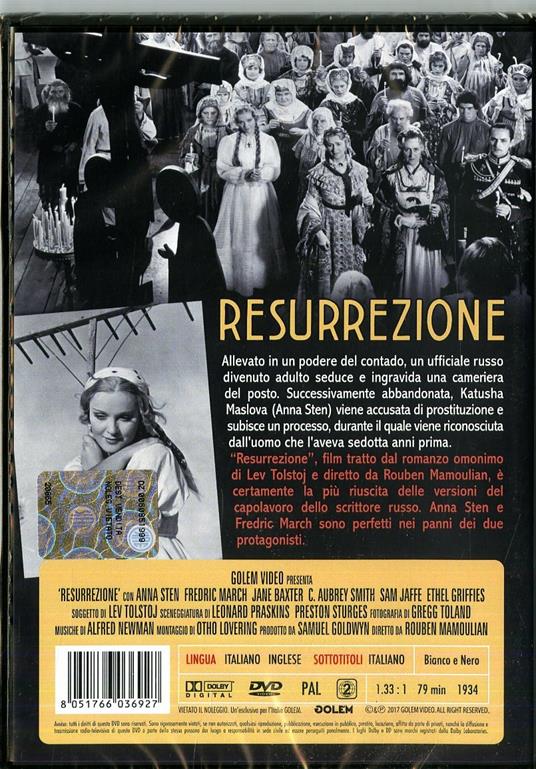 Resurrezione (DVD) di Rouben Mamoulian - DVD - 2
