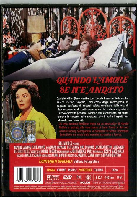 Quando l'amore se n'è andato (DVD) di Edward Dmytryk - DVD - 2