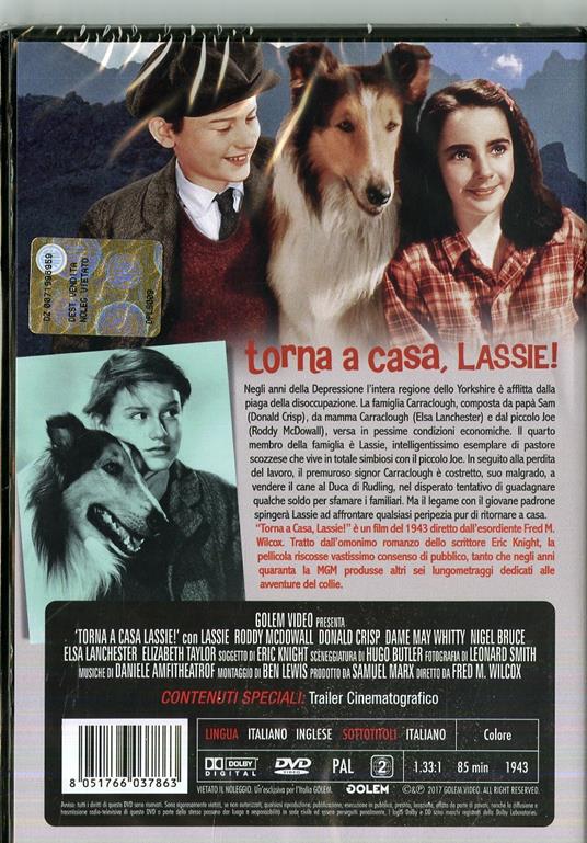 Torna a casa, Lassie! (DVD) di Fred McLeod Wilcox - DVD - 2
