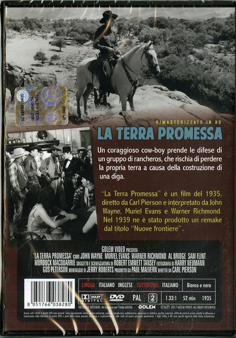La terra promessa. Uno sceriffo per Weather Spring. Rimasterizzato in HD (DVD) di Carl Pierson - DVD - 2
