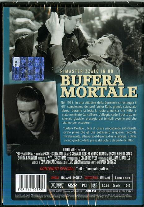Bufera mortale. Rimasterizzato in HD (DVD) di Frank Borzage - DVD - 2