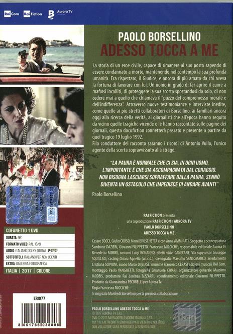 Paolo Borsellino. Adesso tocca a me (DVD) di Francesco Miccichè - DVD - 2