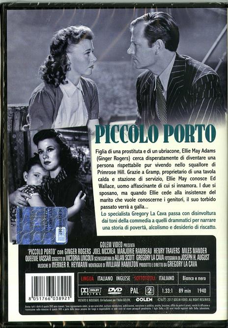 Piccolo porto (DVD) di Gregory La Cava - DVD - 2