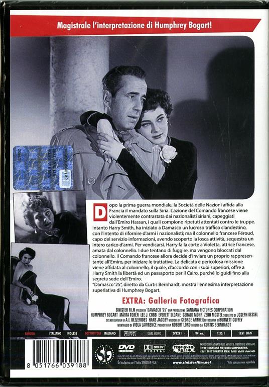 Damasco '25 (DVD) di Curtis Bernhardt - DVD - 2