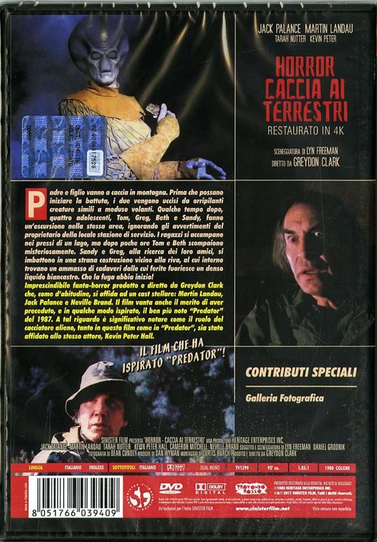 Horror. Caccia ai terrestri. Restaurato in 4K (DVD) di Greydon Clark - DVD - 2