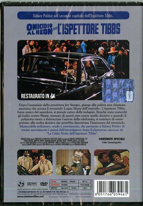 Omicidio al neon per l'ispettore Tibbs. Restaurato in 4K (DVD) di Gordon Douglas - DVD - 2