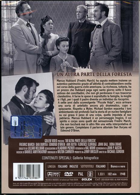 Un' altra parte della foresta (DVD) di Michael Gordon - DVD - 2