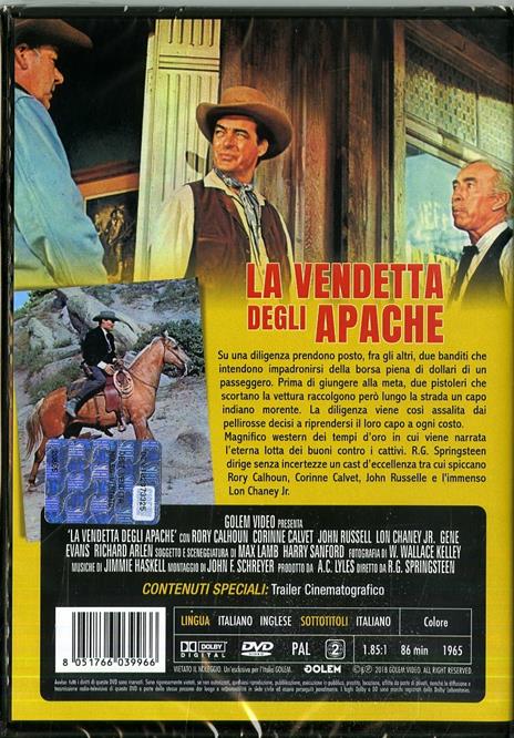 La vendetta degli Apaches (DVD) di Robert G. Springsteen - DVD - 2