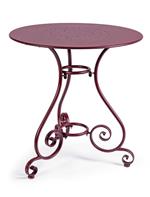 Tavolo Etienne Bordeaux Ø70cm Bizzotto Tondo Da Interno Esterno Giardino Patio Arredo