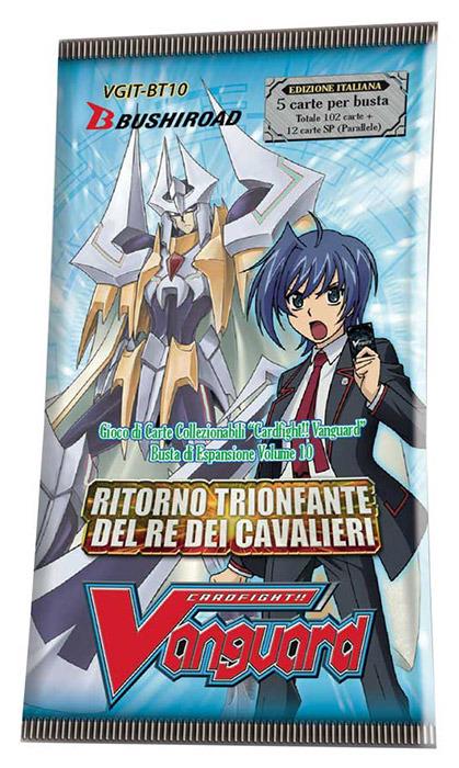 Cardfight!! Vanguard. Set 10. Ritorno Trionfante Del Re Dei Cavalieri. Busta 5 Carte