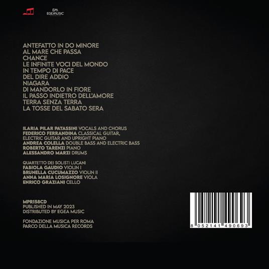 Terra senza terra - CD Audio di Ilaria Pilar Patassini - 2