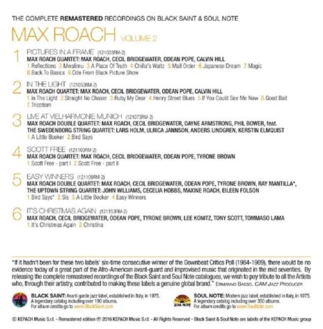 Max Roach vol.2 - CD Audio di Max Roach - 2
