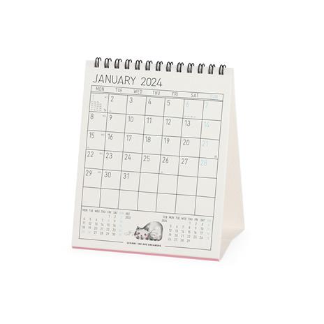 Calendario 2024, da tavolo, carta non patinata 12 x 14, 5 cm SKETCHY CATS - 3