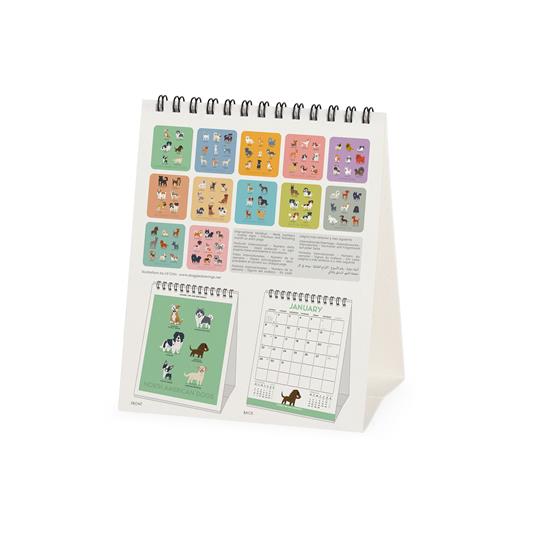 Calendario 2024, da tavolo, carta non patinata 12 x 14, 5 cm DOGS OF THE  WORLD - Legami - Cartoleria e scuola