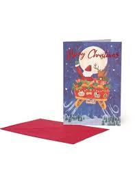 Biglietto di Auguri Piccolo - Slitta