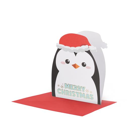 Holly Jolly Christmas Biglietto Auguris - 11,5X17 - Penguin