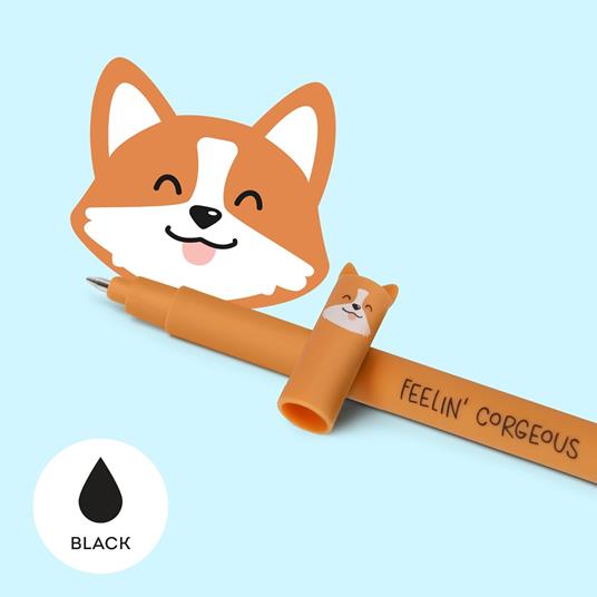 Legami Penna Gel Cancellabile - Corgi - 2