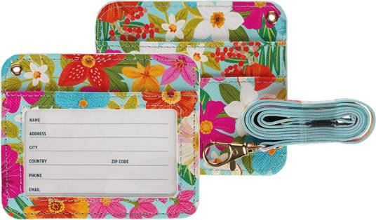 Porta Badge Holder - Flowers