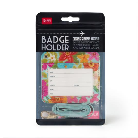 Porta Badge Holder - Flowers - 2