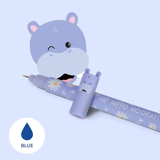 Legami Penna Gel Cancellabile - Ippopotamo - 2