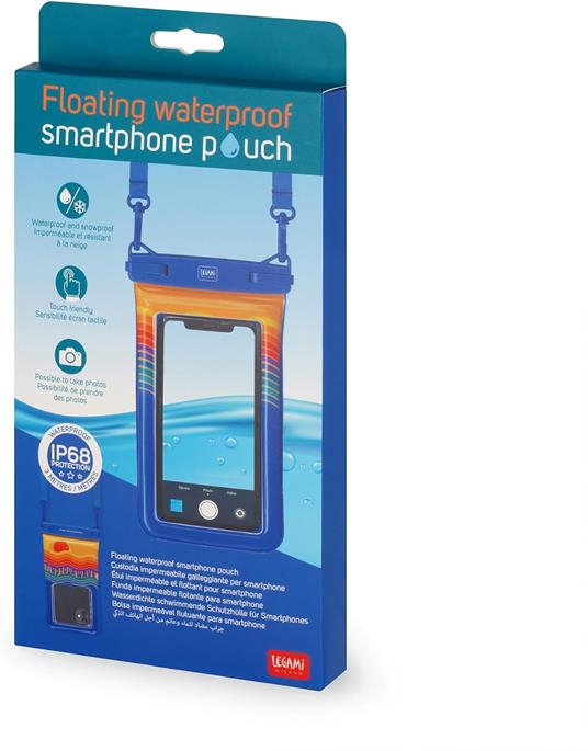 Custodia Impermeabile Gallegiante Per Smartphone - Onde - 4