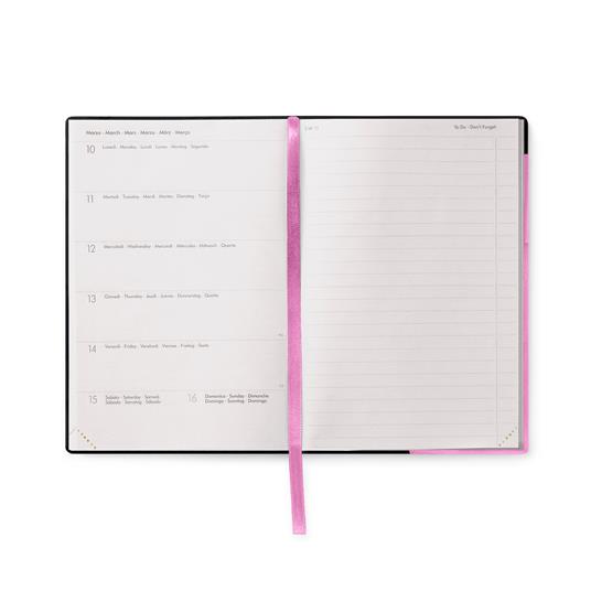 Agenda settimanale Legami 2024-2025, 18 mesi, Medium Weekly Diary con Notebook - Bubblegum - 12 x 18 cm - 2